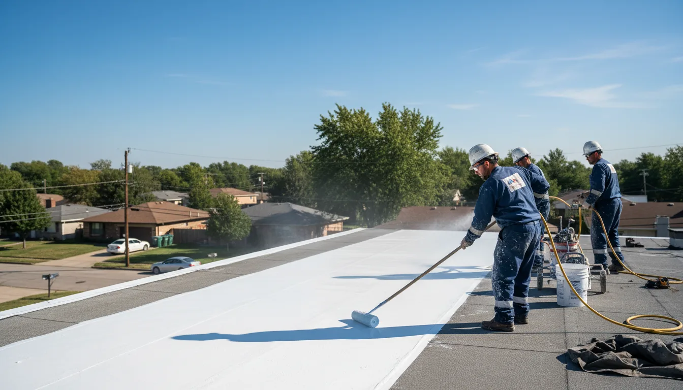 Commercial roof coating in Ruso, ND near me